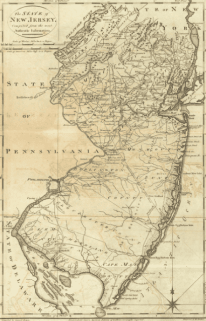 1795: Map of the State of New Jersey