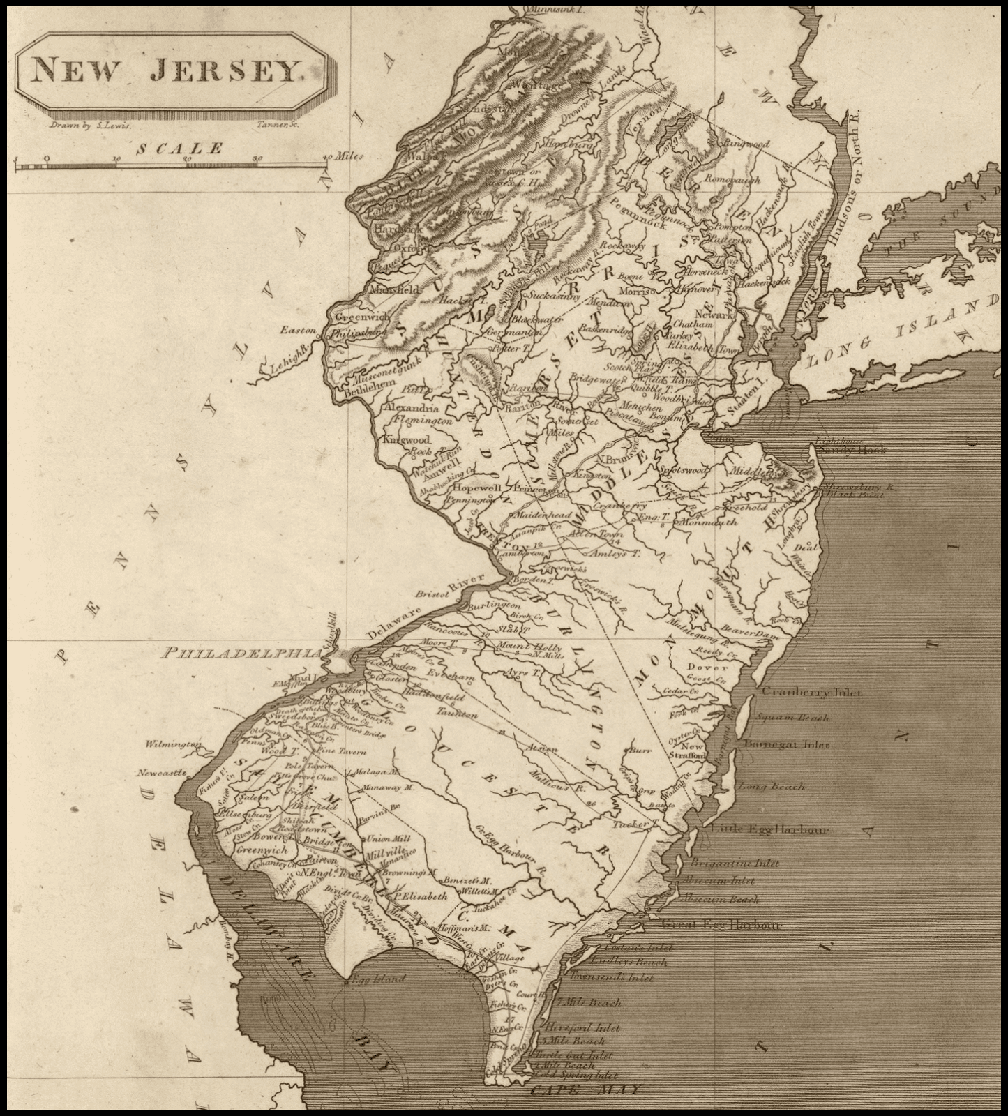 1804: Map of New Jersey